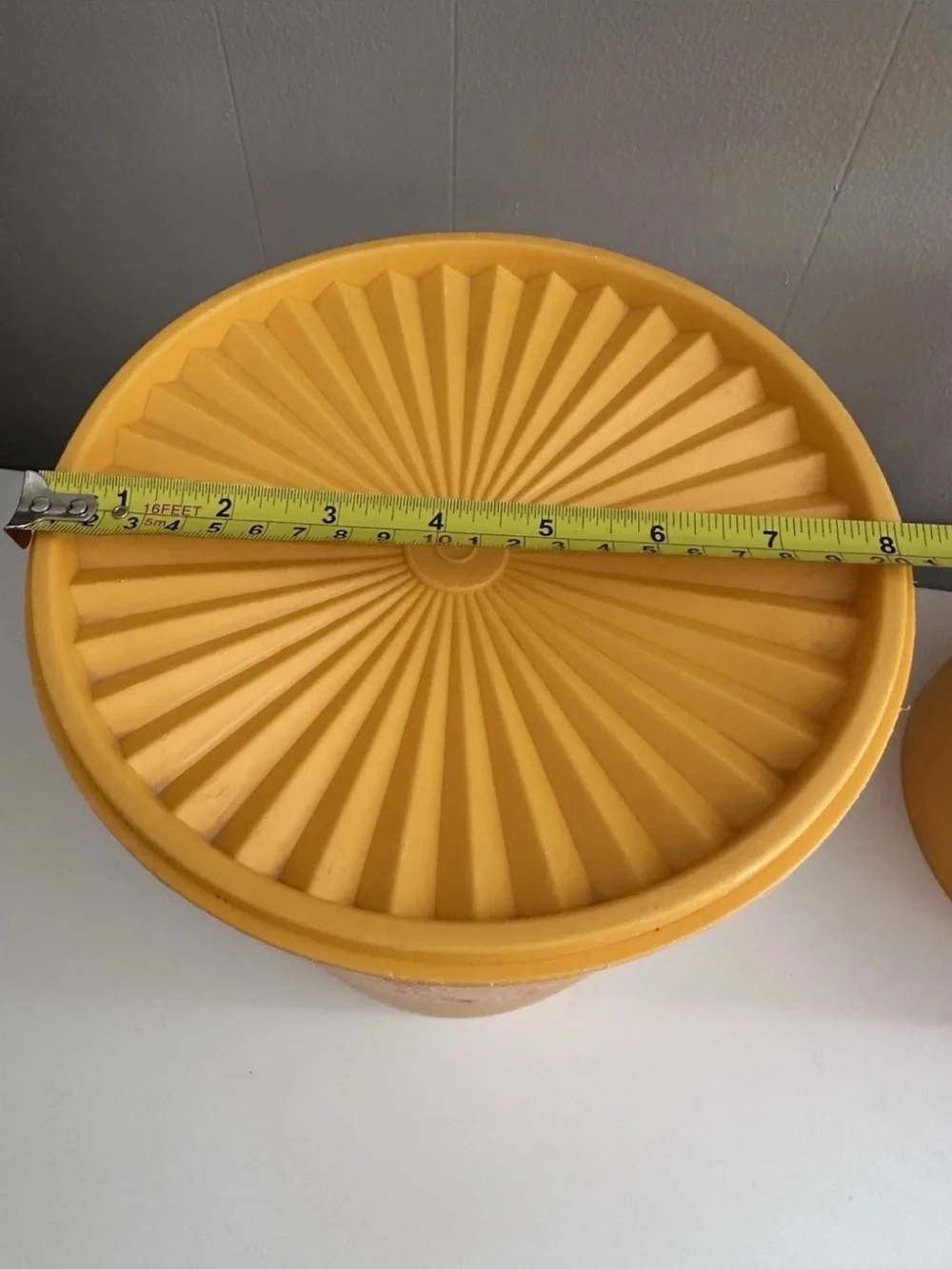 Retro Tupperware Canister PAIR - Yellow